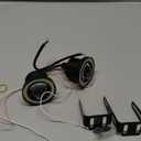 2 PCS Car Angel Eye Fog Light, 2.5'' Round COB LED Super Bright High Power Fog Angel Eye Projector with Halo Rings, Universal Vehicle DRL Daytime Driving Light Fog Lamp Bulbs (White)