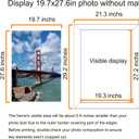 LUCKYLIFE 19.7x27.6 Puzzle Picture Frame, Wall Hanging Poster Frames, Display Pictures 19.7 x 27.6 without Mat, Pack of 2, Black