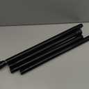 Adjustable Tension Curtain Rod 30 to 64 inches, Spring Curtain Rod for Windows Tension Rod No Drill, Spring Tension Curtain Rod for Window, Bathroom, Doorway, Black