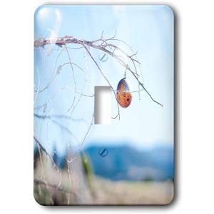 3dRose LLC lsp_51973_1 A Gold Christmas Ornament On An Outside Tree off Highway 18 Near Central, Utah with Mountain Single Toggle Switch