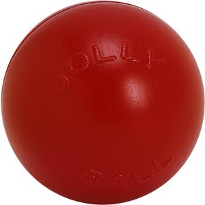 Jolly Pets Push-n-Play Ball Dog Toy, 14 Inches/Extra-Large, Red All Breed Sizes