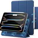 ESR for iPad Pro 13 Inch Case (M5/M4) 2025/2024, Powerful Magnetic Attachment, Slim Trifold Stand Case, Supports Pencil Pro & Pencil(USB-C), Auto Wake/Sleep, Rebound Series, Navy Blue