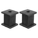 X AUTOHAUX 1 Hole 10mm ID Muffler Exhaust Hanger Bushing Rubber Mount Bracket Car Insulator Tail Pipe Hangers Bushings Kit Support 2pcs