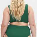 City Chic Women's Plus Size Top - Avalon Bikini (Amazon Green)