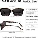 MARE AZZURO Reader Sunglasses Women UV Protection Outdoor Reading Glasses 0.5 0.75 1.0 1.25 1.5 1.75 2.0 2.25 2.5 2.75 3.0 3.25 3.5 3.75 4.0 (Brown, 2.50)