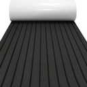 Boat Flooring Mat EVA Foam Boat Decking Marine Carpet Faux Teak Sea Decking Sheet Non-Slip Self-Adhesive Flooring Material for Boats Pontoon Yacht Surfboard Swim Platform RV Floor 94.5''x 23.6