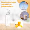 Norme 24 Pcs 9.5 oz Plastic Bottles Chug Shower Game Party Favors for Shower Decorations Gender Reveal Gifts (White)
