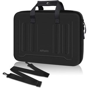 Alfheim 13-14 inch Hard Shell Laptop Case Sleeve, Waterproof Shockproof Shoulder Bag, Protective Carrying Case Compatible for 13.3 14.2 MacBook Pro A2442 A2338 13.3 MacBook Air 2337 M1 A2179