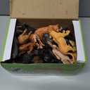 Safari Animals Figures Toys, Realistic Wild Zoo Animal Figurines, Plastic African Jungle Animals Playset for Kids Toddlers, 21Pcs Safari Toys Birthday Gifts for Boys Girls