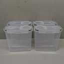 Cereal Containers Storage Set - 4 Piece Airtight Large Food Storage Containers(135.2oz), BPA Free Dispenser Plastic Cereal Storage Containers