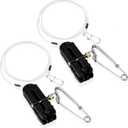 2 Pcs Fishing Downrigger Line Release Clips with Leader Snap Weight Release Clips for Anglers Trolling Casting Boat Offshore Fishing Planer Board