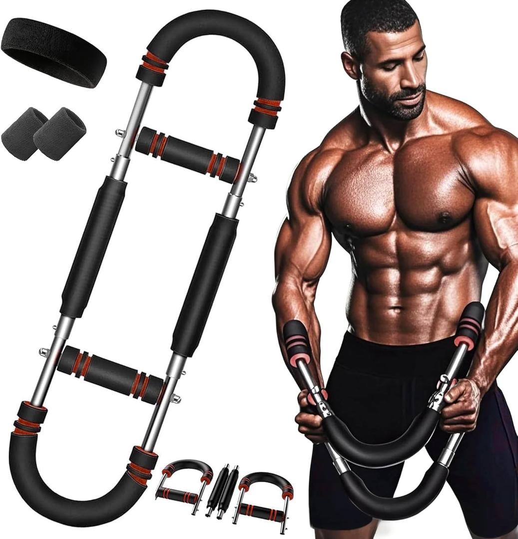 Twister Arm Trainer,Arm Trainer for Men,Chest Workout Equipment,Arm Strength Trainer,Arm Workout Equipment,Chest Exerciser for Men,Arm Twister Exerciser,Upper Body Workout Equipment (Red 70-90 LBS)