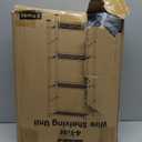 2-Pack 4-Tier Metal Storage Shelves, 18.4"x12.6"44.1", Black, 18.1W x 12.3D x 44.1H