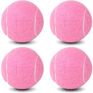 ANCKNE Walker Tennis Balls Precut Tennis Balls for Walkers 4PCS Walkers Legs Universal Precut Glide Balls, Heavy Duty Long Lasting Felt Pad Glide Coverings for Furniture Legs and Floor Protection (Pink)