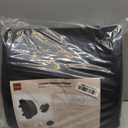 Lumbar Pillow for Chair and Car, Back Support for Office, Memory Foam Cushion with Mesh Cover - Black