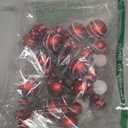 8 Pcs Red and White Christmas Tree Picks 7.87 Inch Christmas Balls Ornaments Xmas Hanging Decorations for Xmas Tree Topper DIY Wreath Holiday Floral Vase Fillers Crafts Home Decor