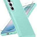 FNTCASE for Samsung Galaxy S26 Plus Case: Military Grade Drop Protection, 14ft Drop Tested, Screen Protector Included, Anti-Slip Anti-Fingerprint Dual Layer Shockproof Phone Case Cover (Mint Green)