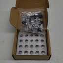 1/2x20 Lug Nuts 1/2-20 Chrome 19mm (3/4") Hex 1.38" Long Set of 20 Acorn Lug Nuts Wheel Lug Nut Fit for Jeep Wrangler JK Jeep Grand Cherokee etc