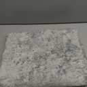 4ft Round Area Rug Living Room Rugs - 4x4 Washable Neutral Modern Abstract Soft Thin Rug Indoor Floor No Slip Rug Carpet for Bedroom Under Dining Table Home Office Decor - Blue Grey