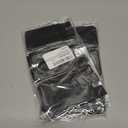 2 x BIAJIYA Card Holder for Back of Phone, Pouch Silicone Wallet Sleeve Pocket Stick-on ID Credit Card for All Smartphones (Black*5)