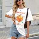 Country Music Shirts for Women Vintage Concert Shirt New Album Tshirt Music Lovers Gifts Tee Oversized Short Sleeve Tops (White, XL)