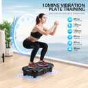 Vibration Plate Exercise Machine, Lymphatic Drainage Machine for Weight Loss, Lymphatic Drainage & Muscle Recovery, Multiple Speeds with Bluetooth & Remote, Max User Weight 330lbs