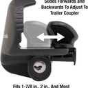 Master Lock Black Universal Size Trailer Hitch Lock, Trailer Coupler Lock for Securing RVs, Horse Trailers, Tool Trailers and More, 379ATPY