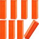 Deekin 8 Pcs Football End Zone Pylons Anchorless Pylon Markers Sand Weighted, Regulation 18" x 4" x 4", Orange