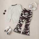 Toddler Baby Boy Clothes Cartoon Face Print Colour Blocking Sweatshirt + Sweatpants Outfits Set (11-12 Years)