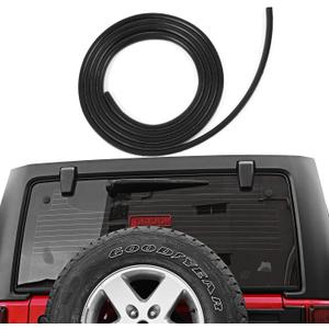 RT-TCZ for Wrangler Rear Window Rubber Seal, Back Window Sealing Strip for Jeep Wrangler TJ JK JKU JL JLU Waterproof Protector Accessories 90.55 Inches