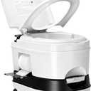 Kohree 6.34 Gal Portable Toilet for Adults: Large Camping Toilet with Wheels, Level Indicator - Odorless Leak-Proof Boat Porta Potty with Paper & Detergent Collection for Home Use, Camper, RV Travel