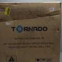 Tornado 24 Inch Outdoor Rated IPX4 Water-Resistant High Velocity Metal Industrial Workstation Wall Mount Fan For Commercial, Industrial, Residential, Greenhouse Use TEAO Motor 3 Speed UL Safety Listed