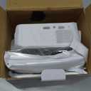 Mini Projector with WiFi 6 and Bluetooth 5.2, Portable Projector 4K Support, Auto Vertical Keystone 270 Rotatable, Compatible with Smartphone/TV Stick/Box/USB/HDMI (White)