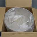 Hioasis 8 Pack Plastic Serving Bowls 128oz Gold Glitter Plastic Bowls Heavy Duty Disposable Serving Bowls for Party Snack & Salad & Candy & Bar Buffet