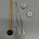 Soundspire 256Hz Tuning Fork, Aluminum with Silicone Hammer & Therapy Kit (Yoga/Meditation Tool)