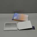 FUNTOUCH Rechargeable Travel Makeup Mirror with 72 Led Lights, Portable Lighted Beauty Mirror, 3 Color Lighting, Dimmable Touch Screen, Tabletop LED Folding Cosmetic Vanity Mirror (White)