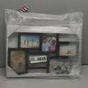 Malden International Designs Crossroads Puzzle Collage Picture Frame, 6 Option, 3-3.5x5 & 3-4x6, Black