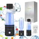 5000PPB Hydrogen Water Bottle, 3 in 1 Generator With SPE/PEM Electrolysis Technology, Water Ionizer Machine for Home, Office - Black