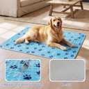 Pet Cooling Gel Pad with Patent Technology, 44in Dog Cooling Mat for Summer, Self Cooling Mat for Large/Medium/Small Dogs, Non-Slip Waterproof Durable Mat for Dog Beds, Car, Indoor & Outdoor Use
