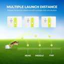 ALL FOR PAWS Automatic Dog Ball Launcher, Interactive Fetch Toy for Medium to Large Dogs, Rechargeable Pet Ball Thrower Machine for Outdoor Play, 6 Pcs 2.5-Inch Balls Included