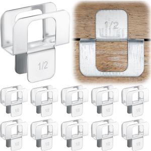 Hicarer 100 Pcs Plywood H Clips for Roofing 1/2 Inch Panel Plywood Sheathing Clip, Steel Box Clamps Panel Edge Sheathing Clamps Quick Installation hot Dipped Galvanized for Extended Life