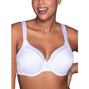 Vanity Fair Women's Plus Size Illumination Full Figure Zoned-in Support Bra, Lightly Lined Cups up to DD, Underwire-White, 38DD