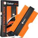 Saker Contour Gauge Contour Reproduction Gauge with Lock (Updated Version) - Precise Copy Irregular Shape Duplicator - Irregular Welding Woodworking Tracing 25 cm