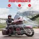 Amazicha 7" Smoke Wave Windshield Windscreen Compatible for 2014-2023 Harley Davidson Touring Street Glide/Electra Glide/Ultra Limited/Tri Glide FLHT FLHX FLHXS FLHTK (Tint)