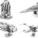 Metal Earth 3D Model Kits - Star Wars Set of 4 - X-Wing, Millenium Falcon, Imperial Star Destroyer and R2-D2