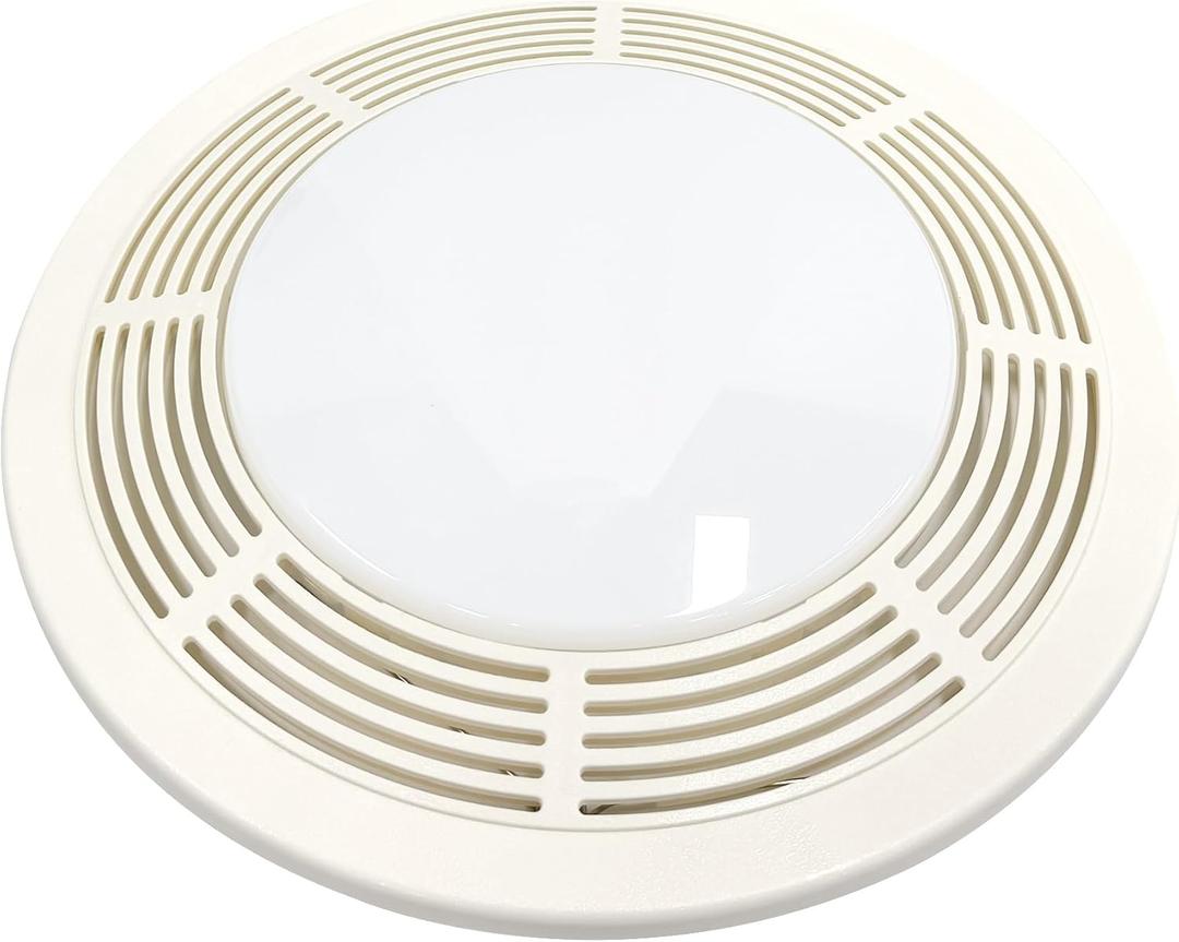 S97017702 Fan Light Grille Assembly Compatible with Broan Nutone15" Round Grill Cover NT0461B000 85968000 Ventilation Fan Light Combos Fits 750,751,N750,8663RP, 8664RP,8663RF,8673RP,VL3668RP