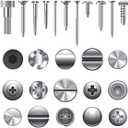 33pc Screw Extractor Set Easy Out Bolt Extractor Kit & Screwdriver Bits HSS Stripped Screw Extractor 2-in-1Damaged Screw Extractor Kit, 2 Extension Bit Holders, Socket Adapter