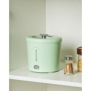 Hot Pot Electric, 1L Mini Ramen Cooker, 450W Rapid Noodles Cooker, Multifunctional Electric Pot for Cooking Pasta, Soup, Portable Pots with Over-Heating Protection for Dorm, Office, Travel