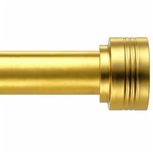 Gold Curtain Rods for Windows 18-45 Inch,Adjustable Length 1 Inch Diameter Heavy Duty Curtain Rod for Bedroom/Kitchen/Dorm/Apartment/Door
