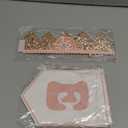 Girl 1/2 Birthday Decorations, Rose Gold Half Way To One Banner And Adjustable 1/2 Birthday Crown For 6 Months Girl Half Year BDDecorations